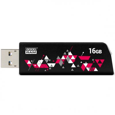 USB флеш накопичувач Goodram 16GB UCL3 Cl!ck Black USB 3.0 (UCL3-0160K0R11) - зображення 2