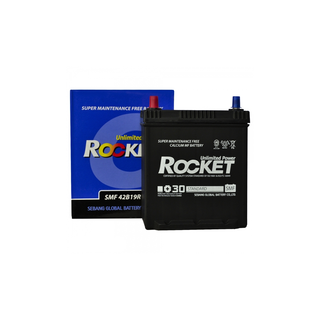 Акумулятор автомобільний ROCKET 40Ah (SMF 42B19R) - зображення 1