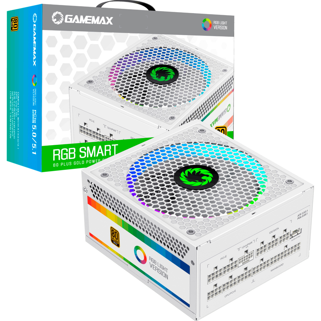 Блок живлення Gamemax 750W (RGB 750 PRO WH (ATX3.0/3.1 PCI) - зображення 11