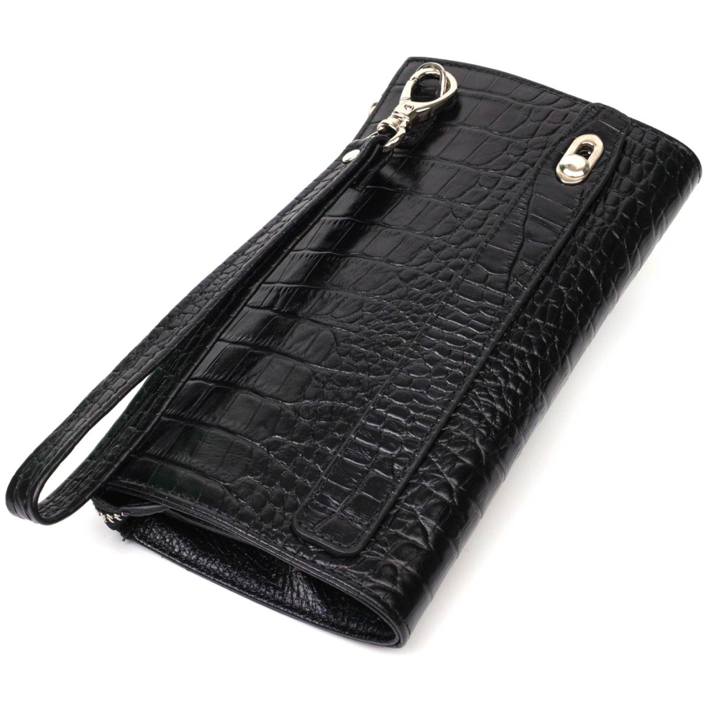 Гаманець Bond Accessories З натуральної шкіри Чорна (22049) - зображення 5