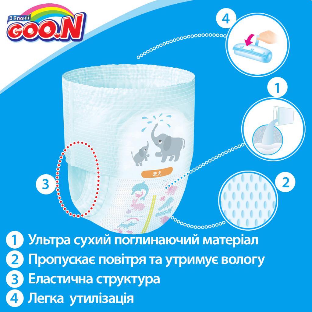 Підгузки GOO.N Трусики для хлопчиків 9-14 кг, L, 132 шт (853080-3) - зображення 4