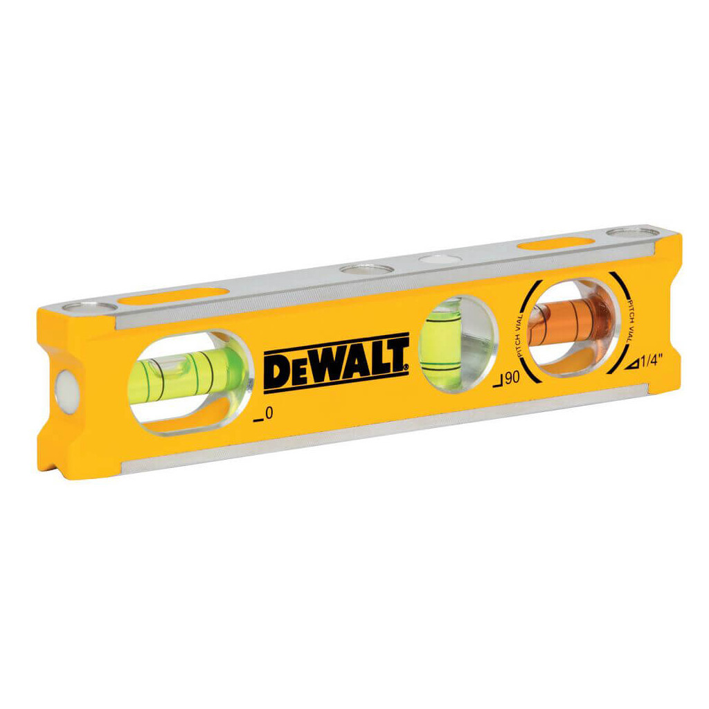 Рівень DeWALT BILLET TORPEDO, алюмінієвий, 165 мм, 3 капсули, магнітний (DWHT42525-0) - изображение 2