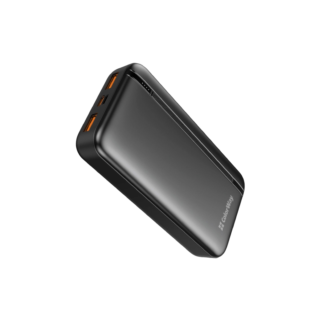 Батарея універсальна ColorWay 20 000 mAh Portable Charger (USB/QC3.0 + USB-C/PD/22.5W) Black (CW-PB200LPB4BK-PD) - зображення 2