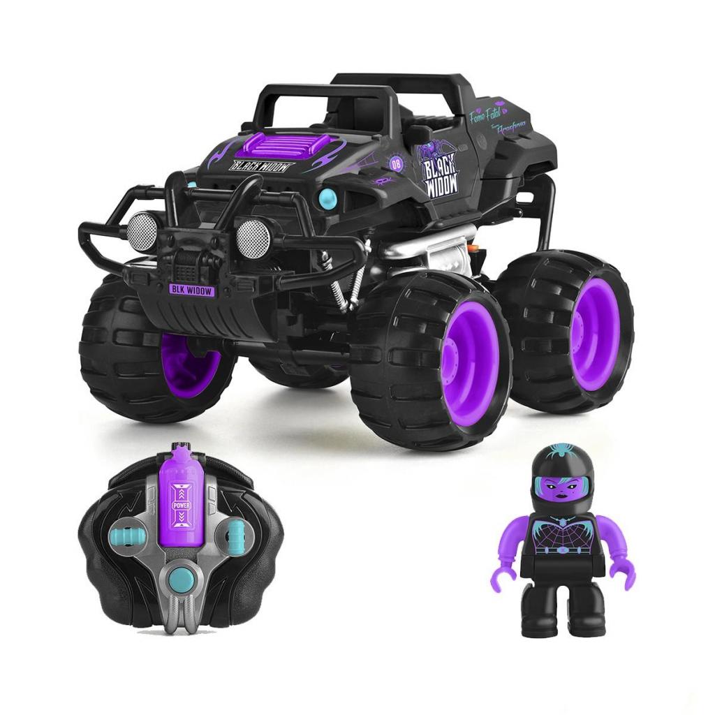 Радіокерована іграшка Monster Smash-Ups RASH CAR - ЧОРНА ВДОВА фіолетово-чорний, акум. 4.8 (TY5873D-1) - зображення 2