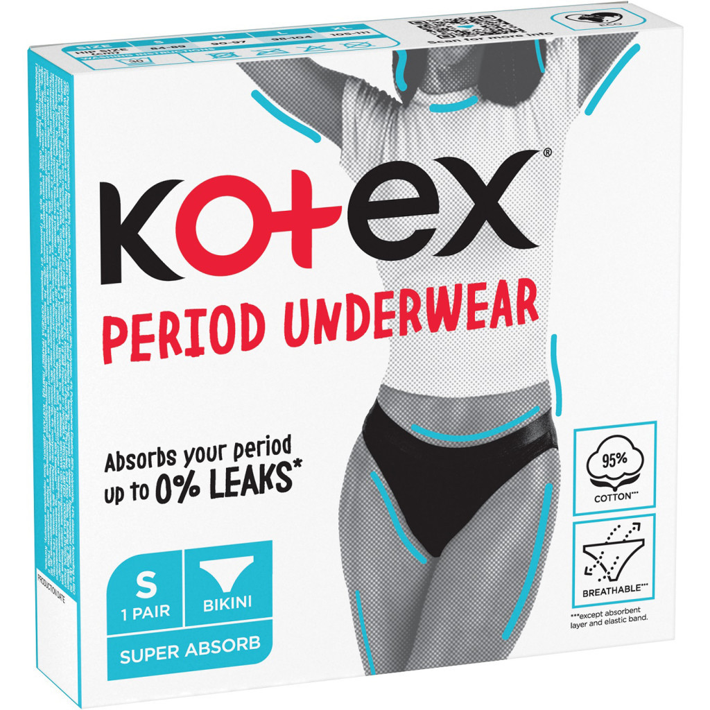 Гігієнічні прокладки Kotex Менструальна білизна Розмір S 1 шт. (5029053590219) - зображення 2