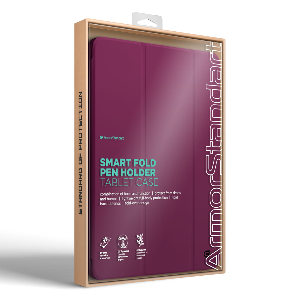 Чохол до планшета Armorstandart Smart Fold Pen iPad mini 2024 / mini 6 Plum (ARM82832) - зображення 8