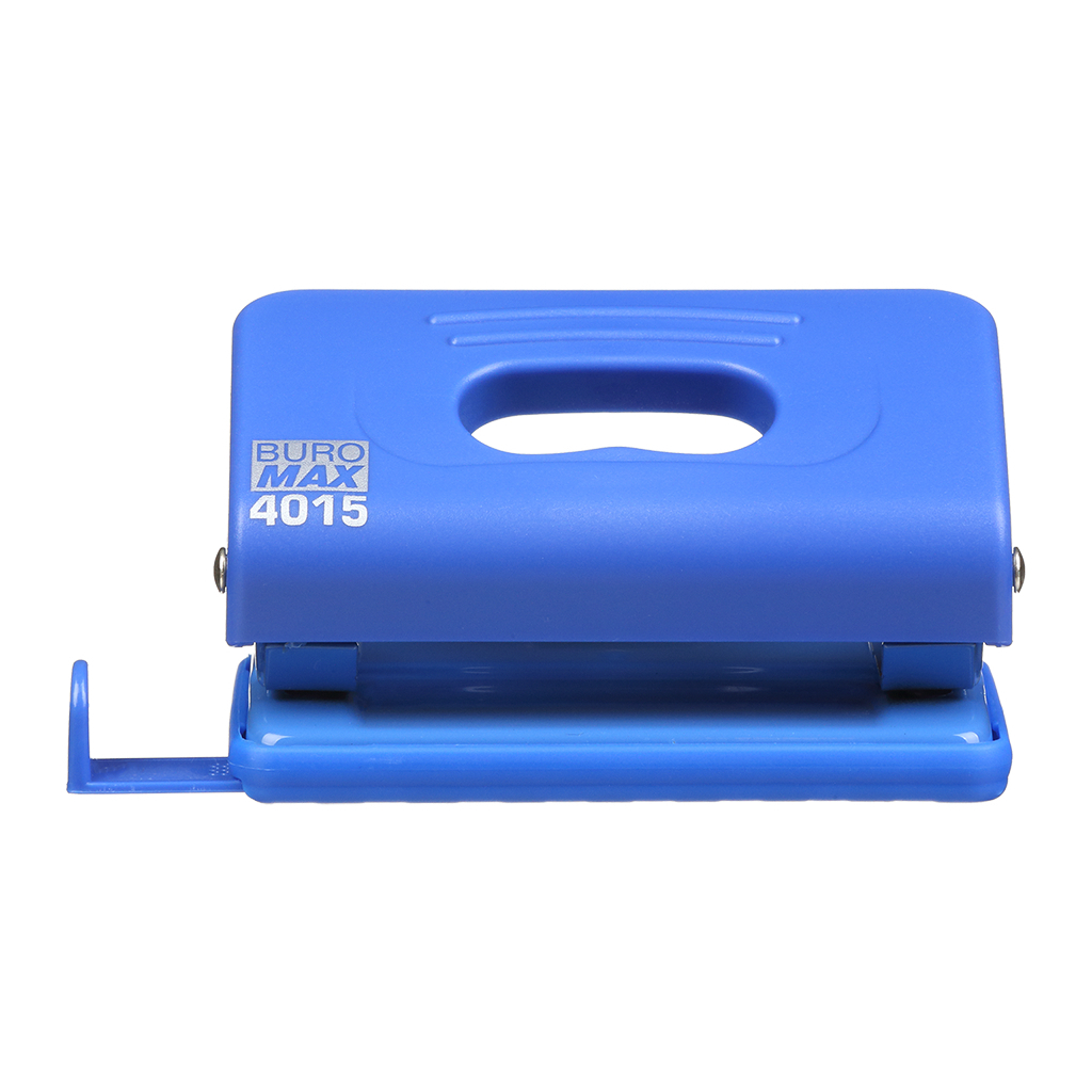 Діркопробивач Buromax пластиковий, до 10 аркушів, 120 х 58 х 59 мм, синій (BM.4015-02) - изображение 4