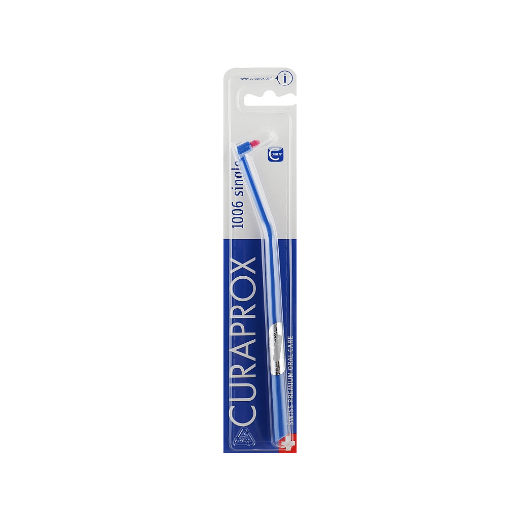 Зубна щітка Curaprox CS 1006 Single & Sulcular 6 мм Монопучкова Синя (CS 1006-01) - зображення 1