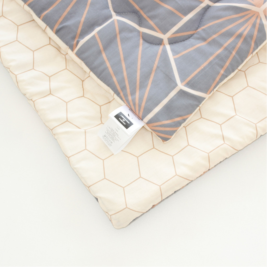 Ковдра MirSon антиалергенна Зима EcoSilk №3008 Color Fun Line Geometry 110х140 (2200004814148) - зображення 3