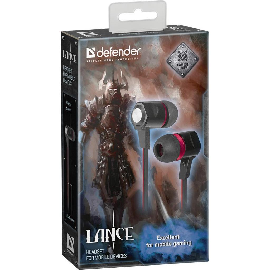 Навушники Defender Lance Black-Red (64450) - зображення 2