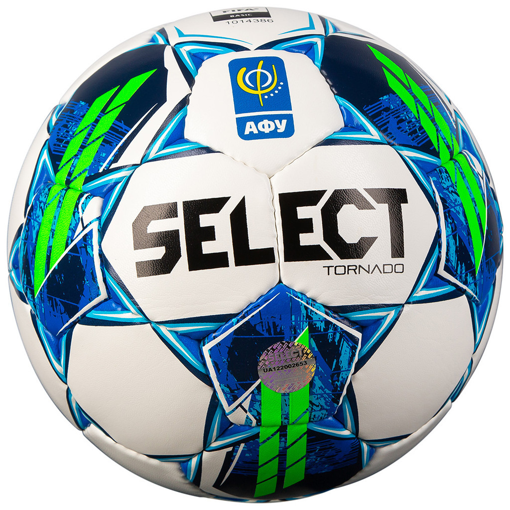 М'яч футзальний Select Tornado FIFA Quality Pro v23 біло-синій Уні 4 (5703543324125) - зображення 1