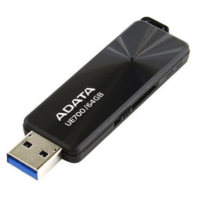 USB флеш накопичувач ADATA 64GB UE700 Black USB 3.1 (AUE700-64G-CBK) - зображення 4