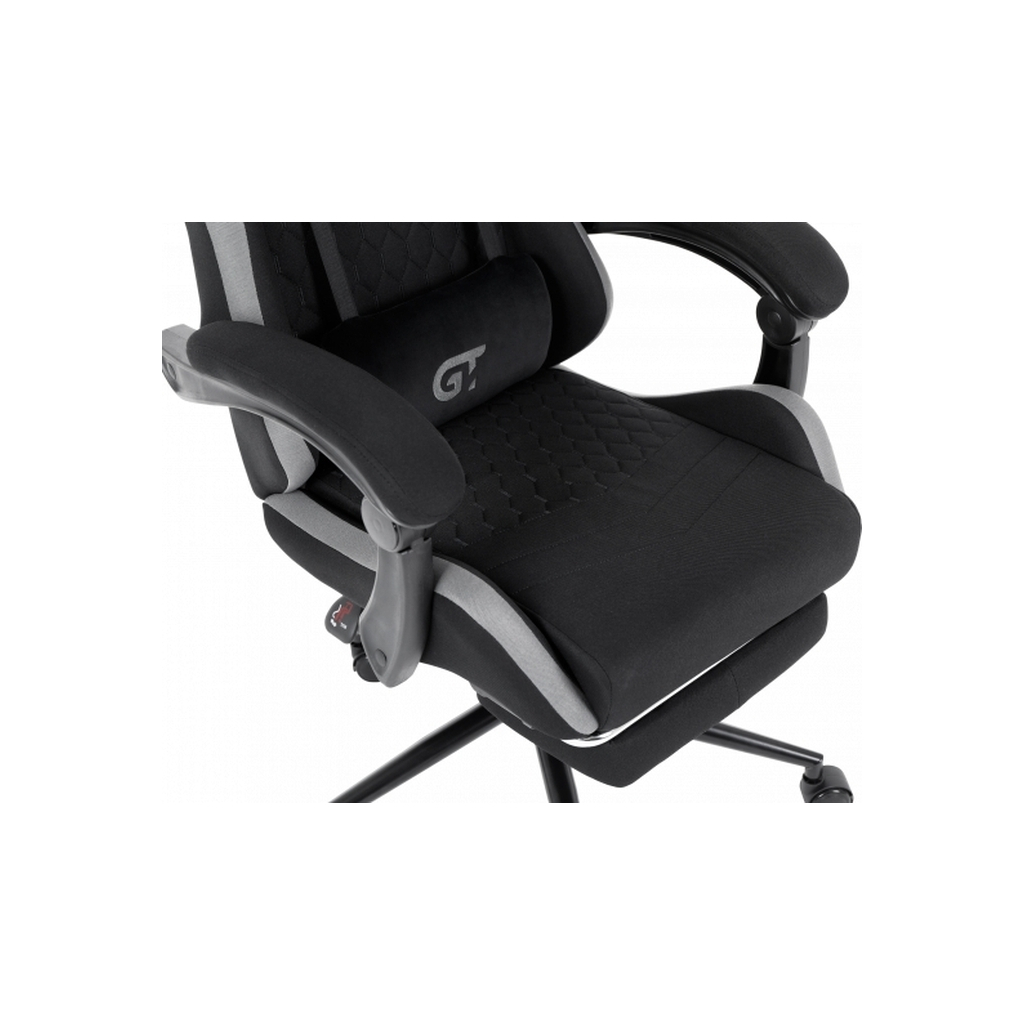 Крісло ігрове GT Racer X-2324 Black/Gray (X-2324 Fabric Black/Gray) - зображення 6