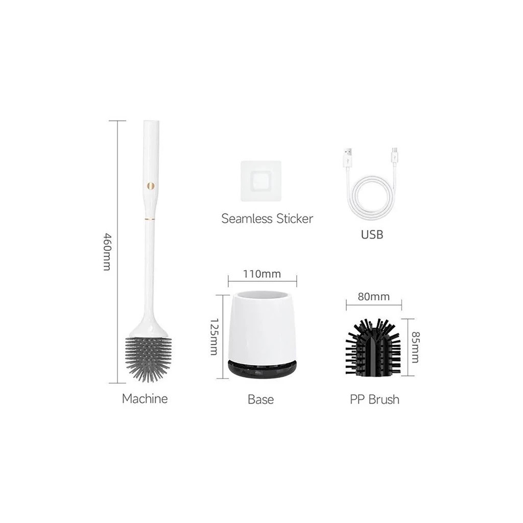 Йоржик для унітазу Xiaomi Good Dad Cordless Electric Toilet Brush UV-Sterilization (Ф32841) - изображение 8