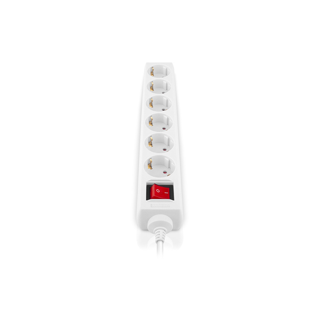 Мережевий фільтр живлення REAL-EL RS-6 Protect M 5m, white (EL122300035) - зображення 4