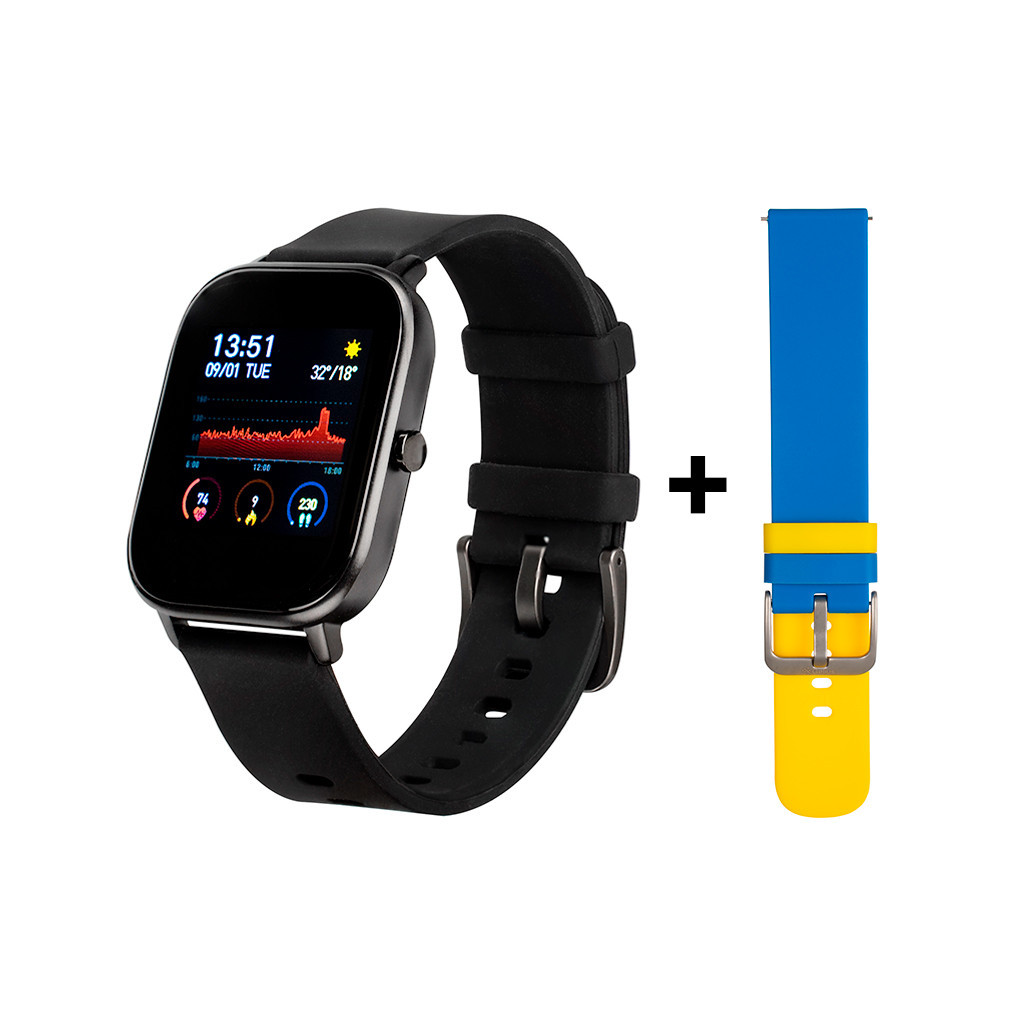 Смарт-годинник Gelius Pro (AMAZWATCH GT) (IPX7) Black (AMAZWATCH GT Black) - зображення 1