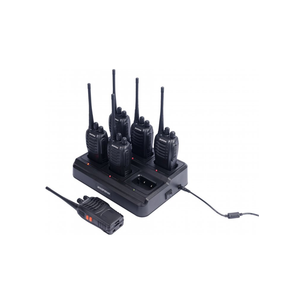 Портативна рація Baofeng BF-888S SIX PACK + зарядний комплект (BL-1X6 + 6 АКБ BL-888) (BF-888S_6_6WCBF888S_BL-88) - зображення 4