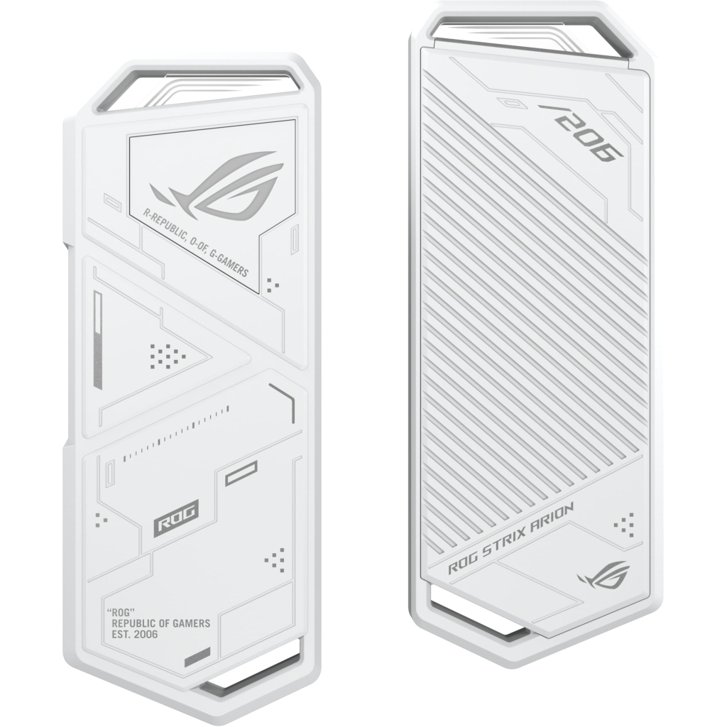 Кишеня зовнішня ASUS SSD ROG STRIX ARION ESD-S1C/WHT/G/AS PCIe NVMe M.2 2230/2242/2260/2280 USB-C 3.2 Gen 2x1 (90DD02H1-B09000) - зображення 2