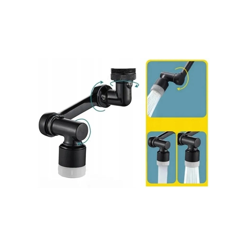 Аератор для змішувача Noveen XL1059 Black з поворотом 1080° - зображення 4