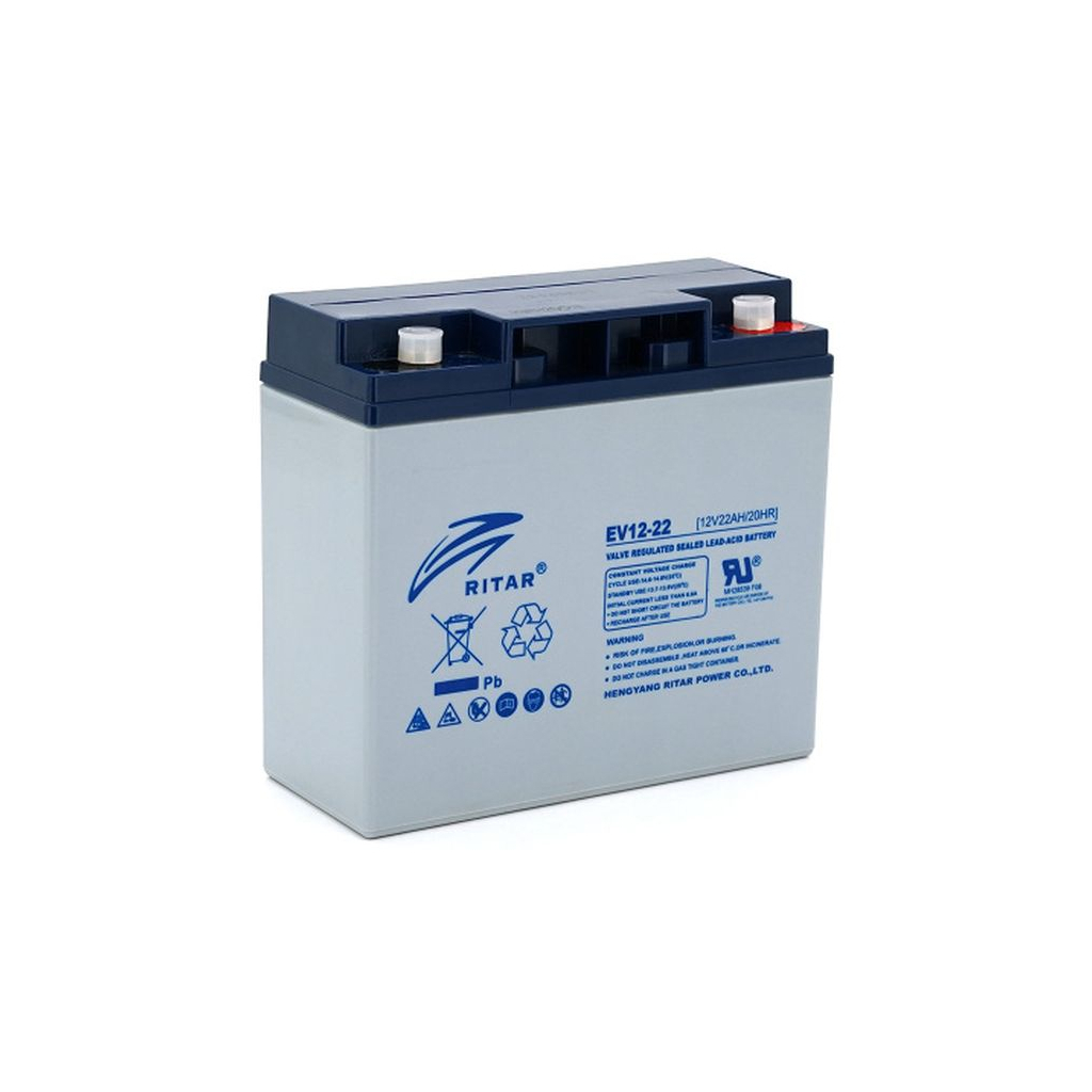 Батарея до ДБЖ Ritar 12V 22Ah (EV12-22) - зображення 1