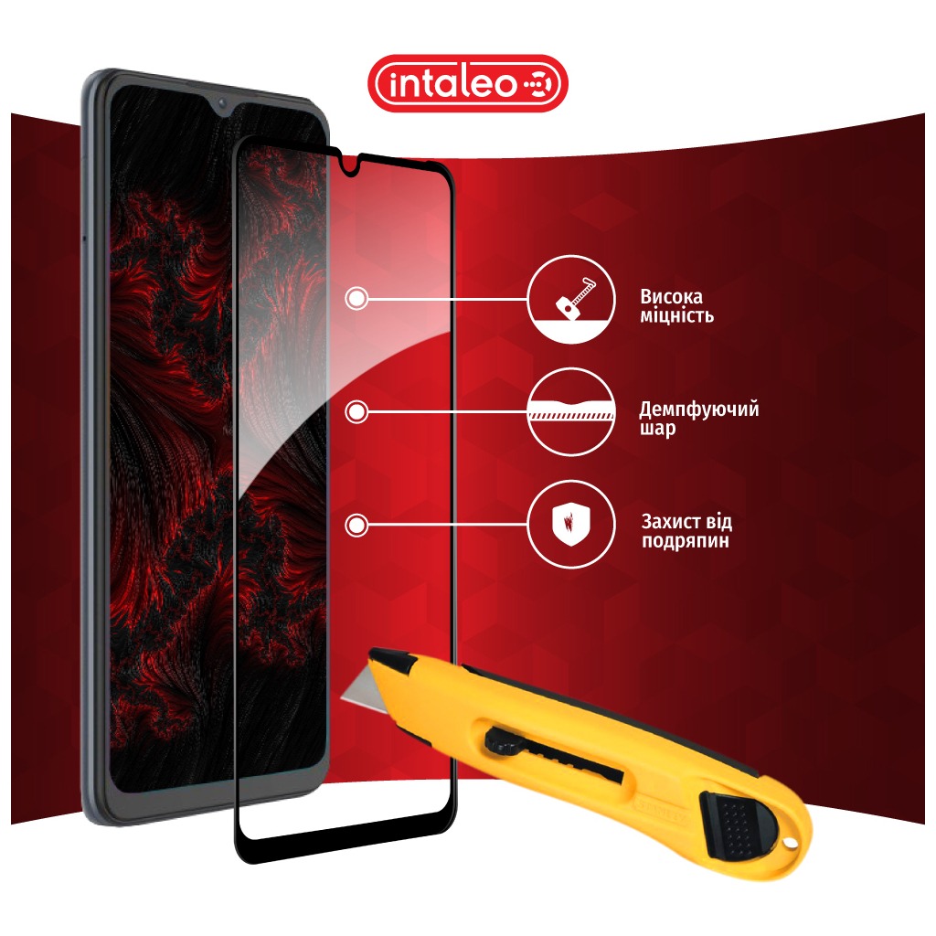 Скло захисне Intaleo Full Glue ZTE Blade A52 Black (1283126545511) - зображення 5