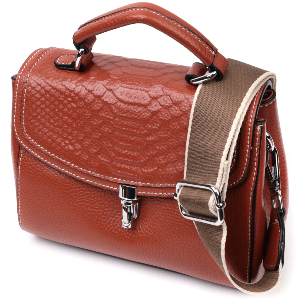 Сумка Vintage З натуральної шкіри Коричнева (22417) - зображення 1