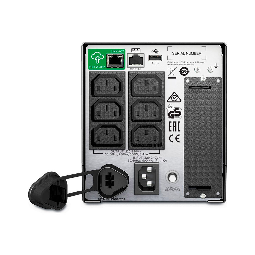 Пристрій безперебійного живлення APC Smart-UPS 750VA LCD SmartConnect (SMT750IC) - зображення 2
