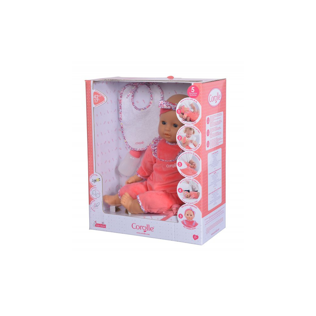 Пупс Corolle Ліла з ароматом ванілі 5 функцій 3 аксесуари 42 см (9000150060) - зображення 8