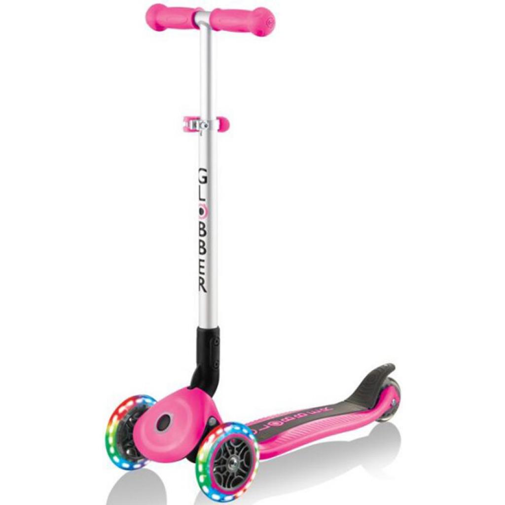 Самокат Globber Primo foldable lights рожевий з підсвічуванням (432-110-2) - зображення 1