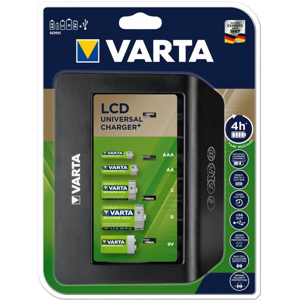 Зарядний пристрій для акумуляторів Varta LCD universal Charger Plus (57688101401) - зображення 6