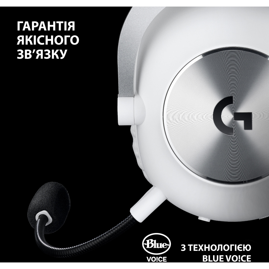 Навушники Logitech G Pro X 2 Lightspeed Wireless White (981-001269) - зображення 7
