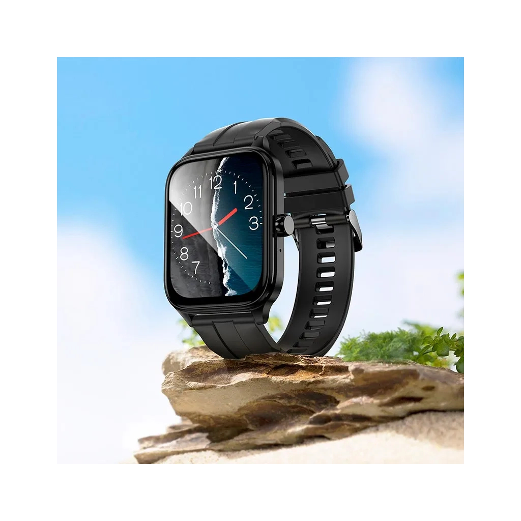 Смарт-годинник HOCO Y27 Smart sports watch (call version) Black (6942007645430) - зображення 5