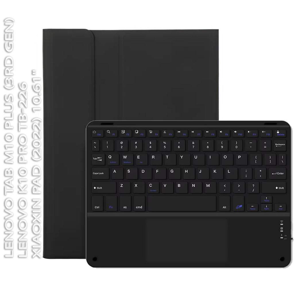 Чохол до планшета BeCover Keyboard+TouchPad Lenovo Tab M10 Plus TB-125F (3rd Gen)/K10 Pro TB-226/Xiaoxin Pad (2022) 10.61" (712390) - зображення 1
