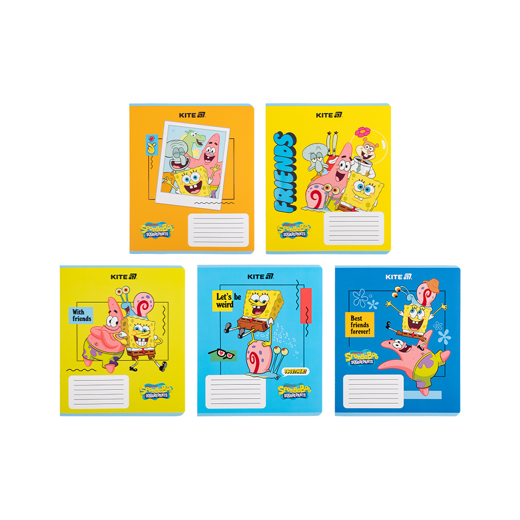 Зошит Kite SpongeBob SquarePants, 12 аркушів, клітинка (SB25-232) - зображення 1