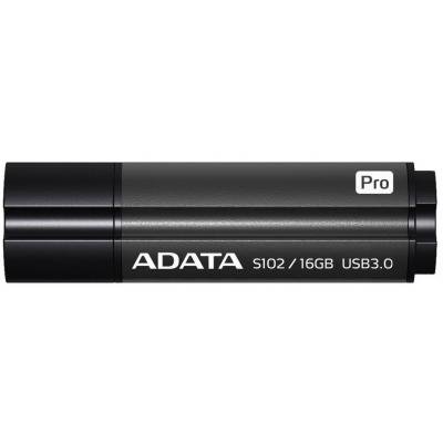 USB флеш накопичувач ADATA 16GB S102PRO Gray USB 3.1 (AS102P-16G-RGY) - зображення 1