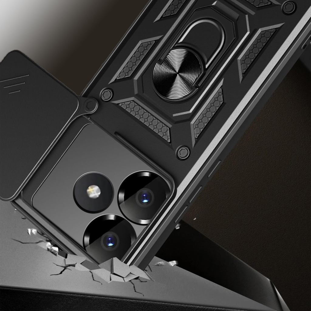 Чохол до мобільного телефона BeCover Military Poco F6 Black (712165) - зображення 5