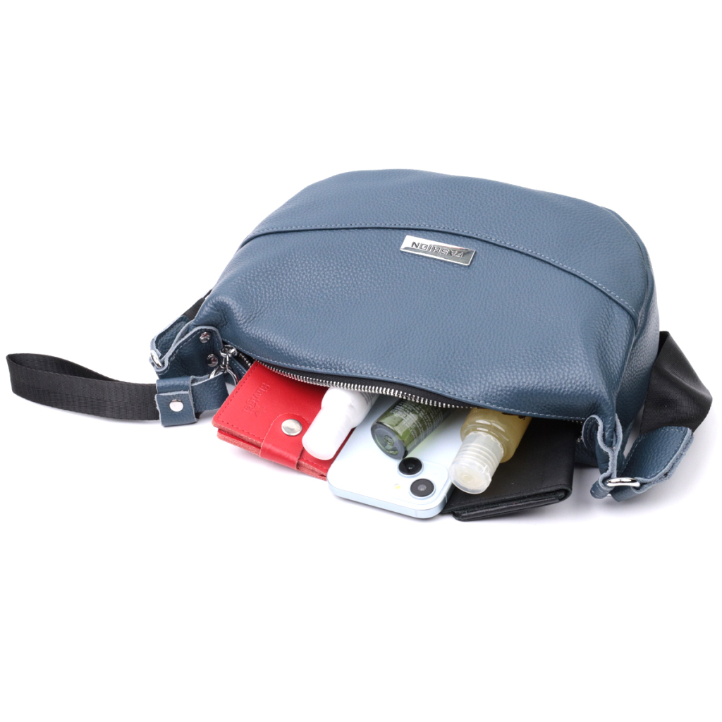 Сумка Vintage З натуральної шкіри Синя (22617) - зображення 10