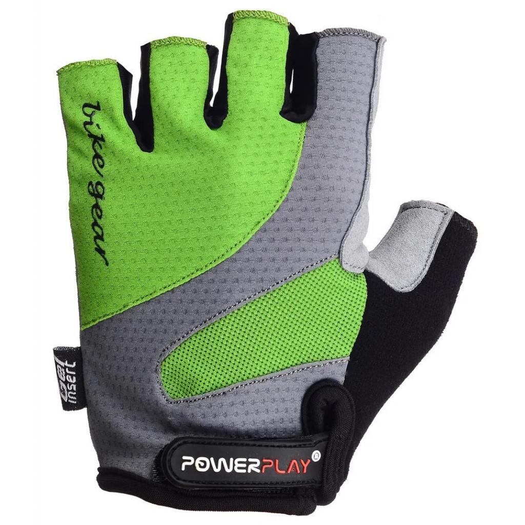 Велорукавиці PowerPlay 5004 Green L (5004C_L_Green) - зображення 2