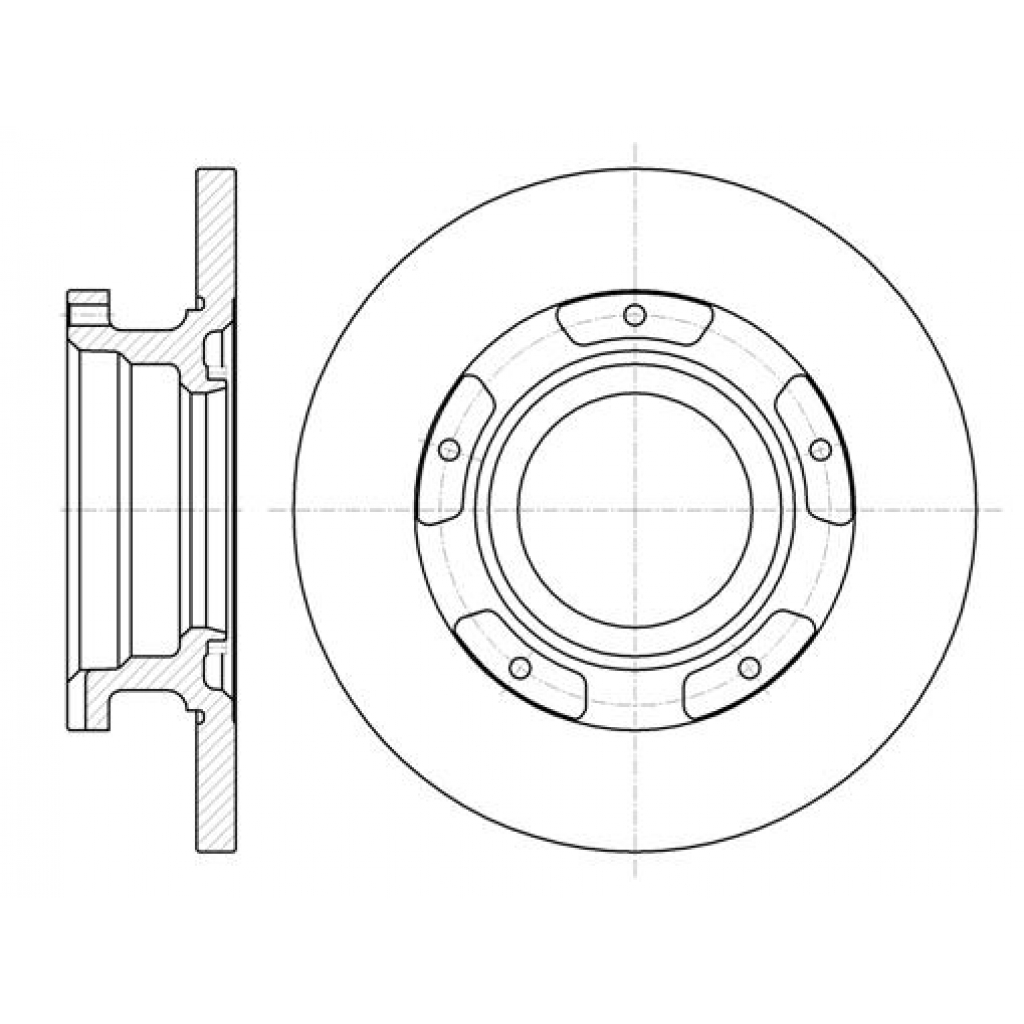 Гальмівний диск REMSA 61107.00 - зображення 1