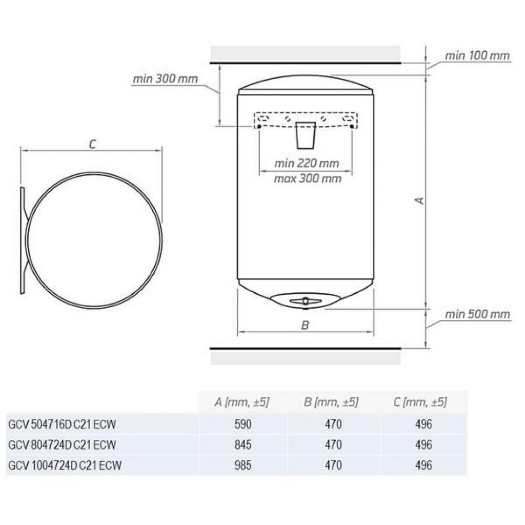 Бойлер Tesy GCV 804724D C21 ECW - зображення 7