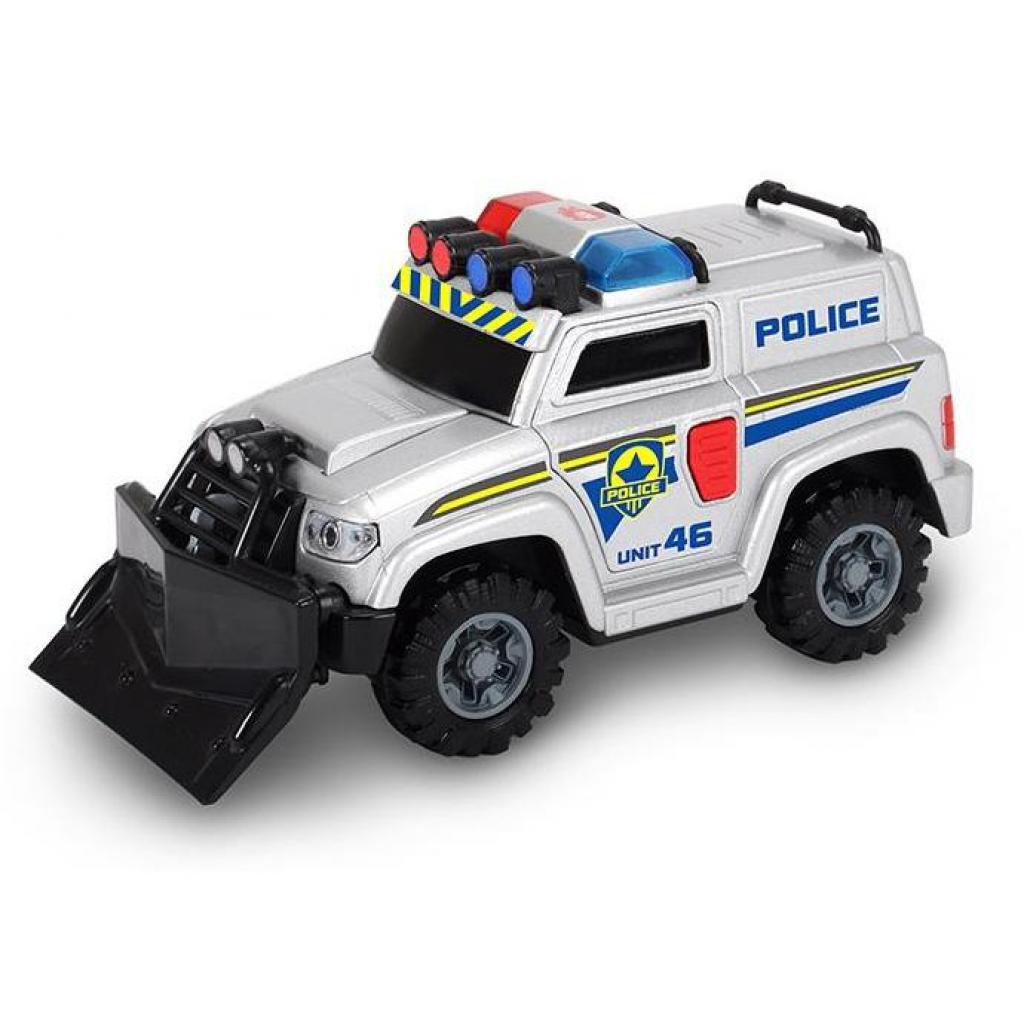 Спецтехніка Dickie Toys Поліція зі щитом 15 см: звук, світло (3302001) - зображення 1