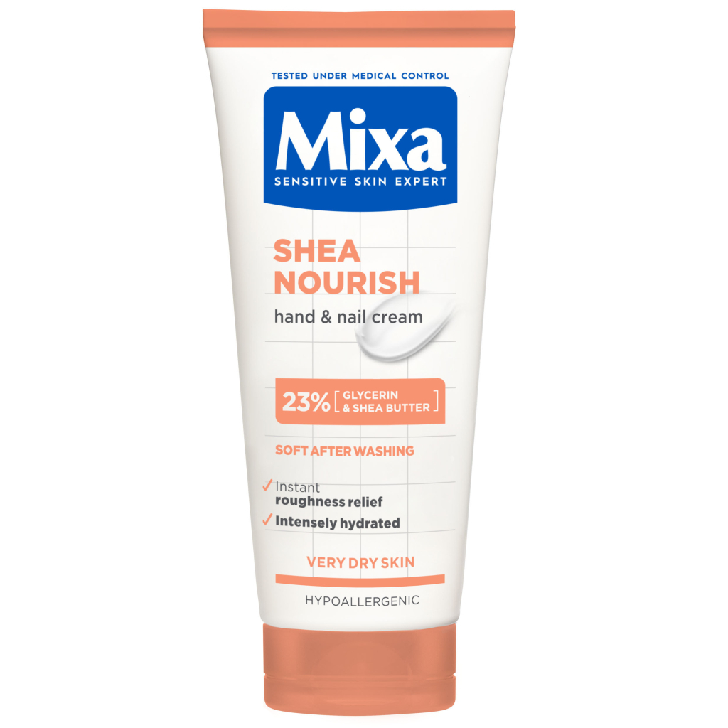 Крем для рук Mixa Shea Nourish Насичений живильний з олією ши для сухої та дуже сухої шкіри 100 мл (3600550932690) - изображение 1