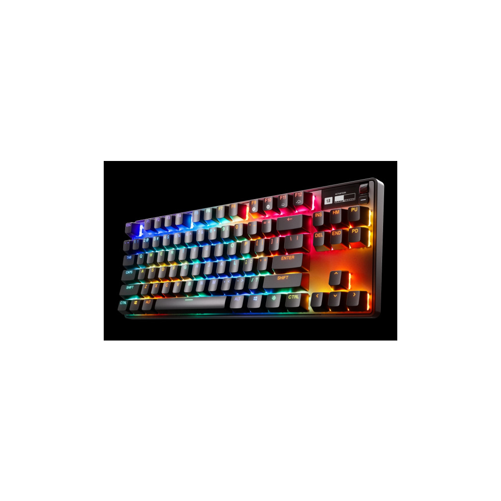 Клавіатура SteelSeries Apex Pro TKL Wireless Gen 3 UA HyperMagnetic OmniPoint 2.0 OLED UA Black (64871) - зображення 6