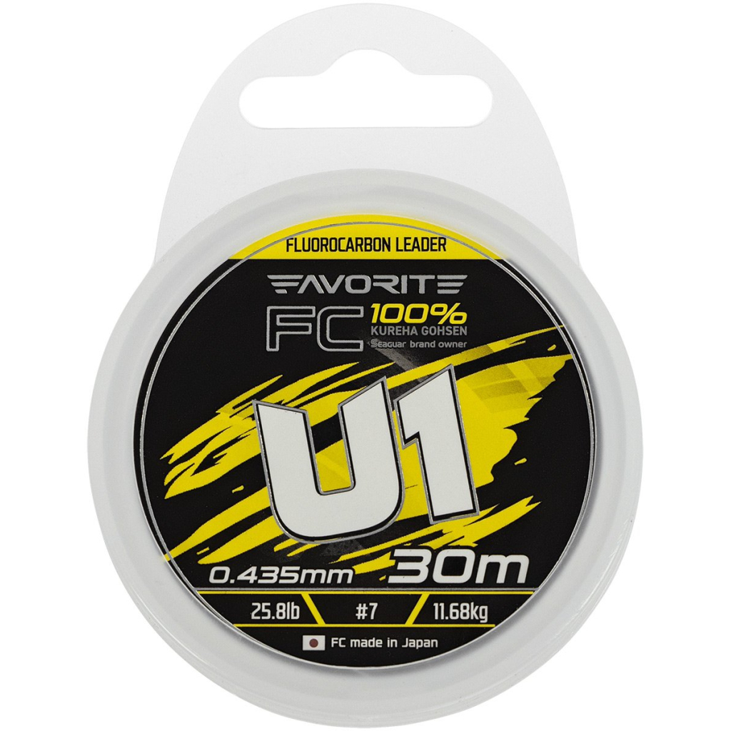 Флюорокарбон Favorite U1 FC 30m 7.0/0.435mm 25.8lb/11.68kg (1693.12.19) - зображення 2