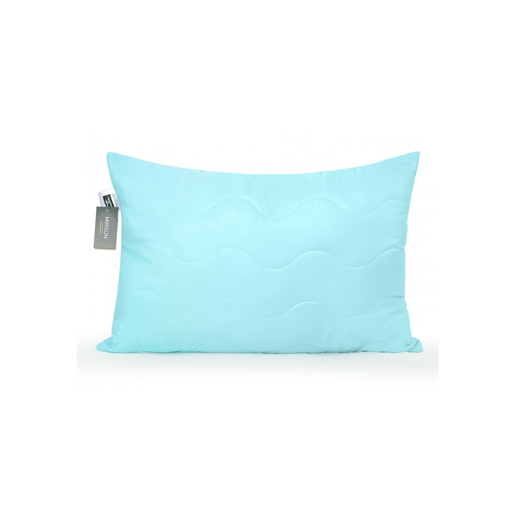 Ковдра MirSon Набір вовняний №1676 Eco Light Blue Ковдра 155х215 + подушка (2200002656641) - зображення 5
