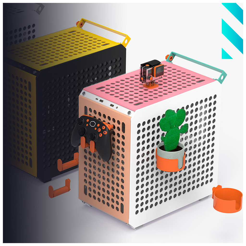 Корпус CoolerMaster CASE MIDITOWER EATX W/O PSU/Q500-DGNN-S00 COOLER MASTER (QUBE 500 Flatpack Macaron Edition) - зображення 8