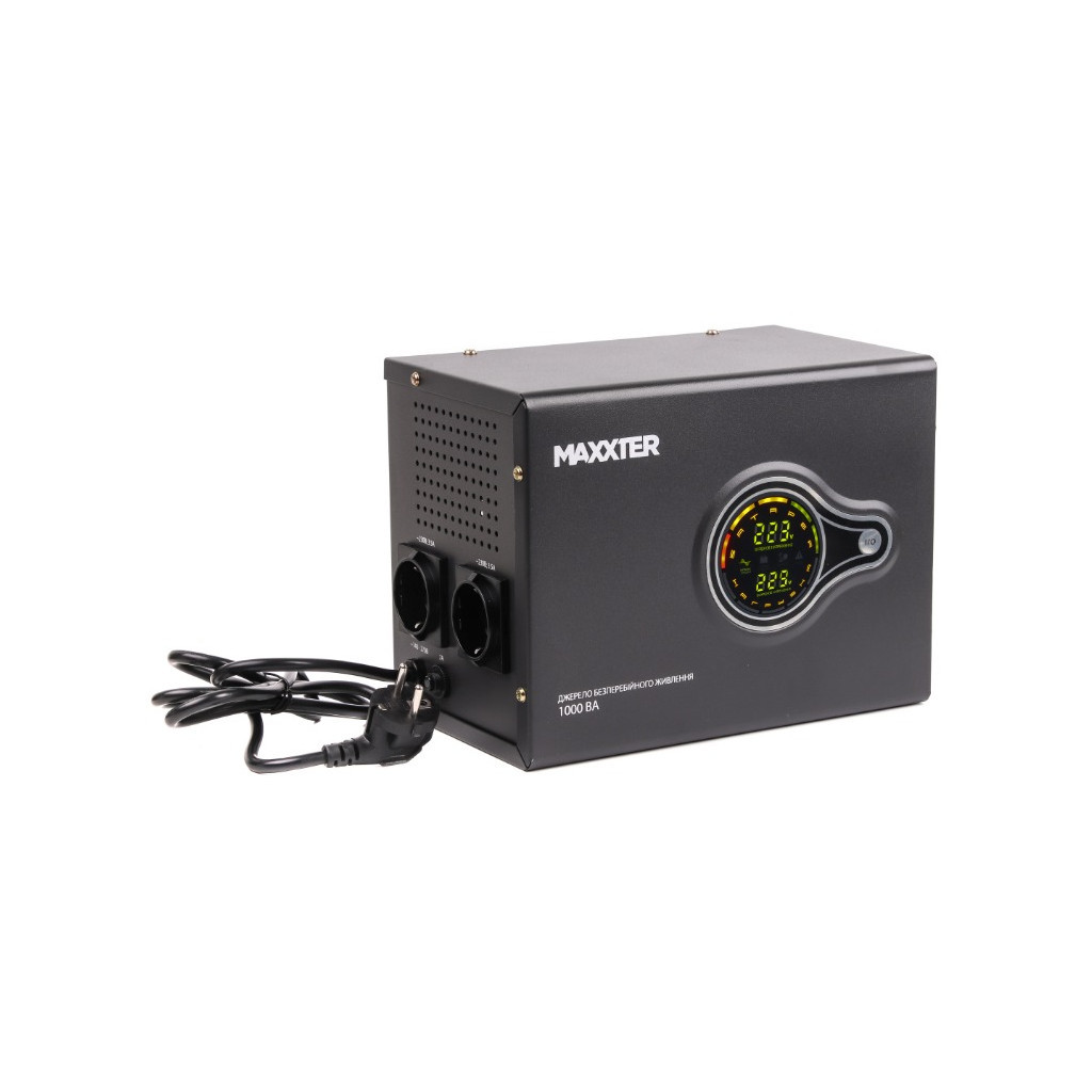 Пристрій безперебійного живлення Maxxter MX-HI-PSW1000-01 - зображення 1