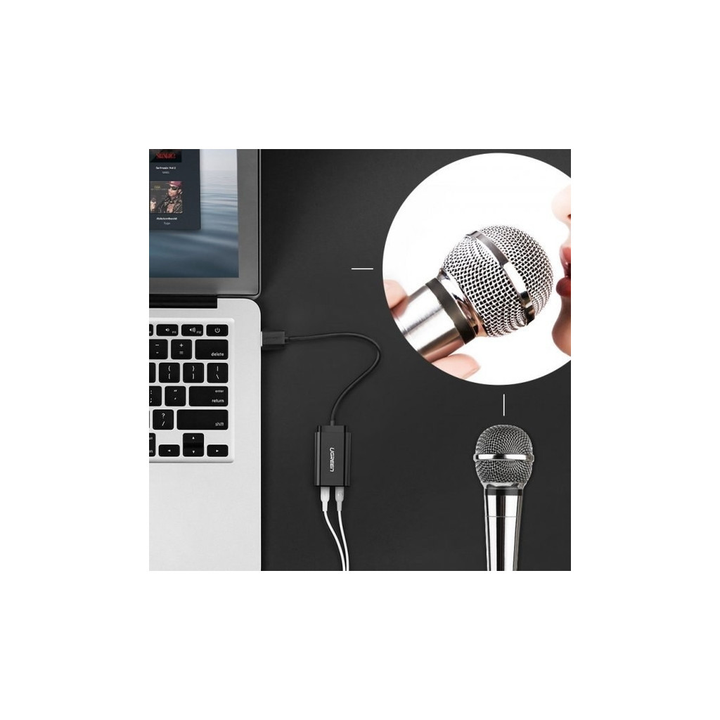 Звукова плата Ugreen US205 black (30724) - изображение 7