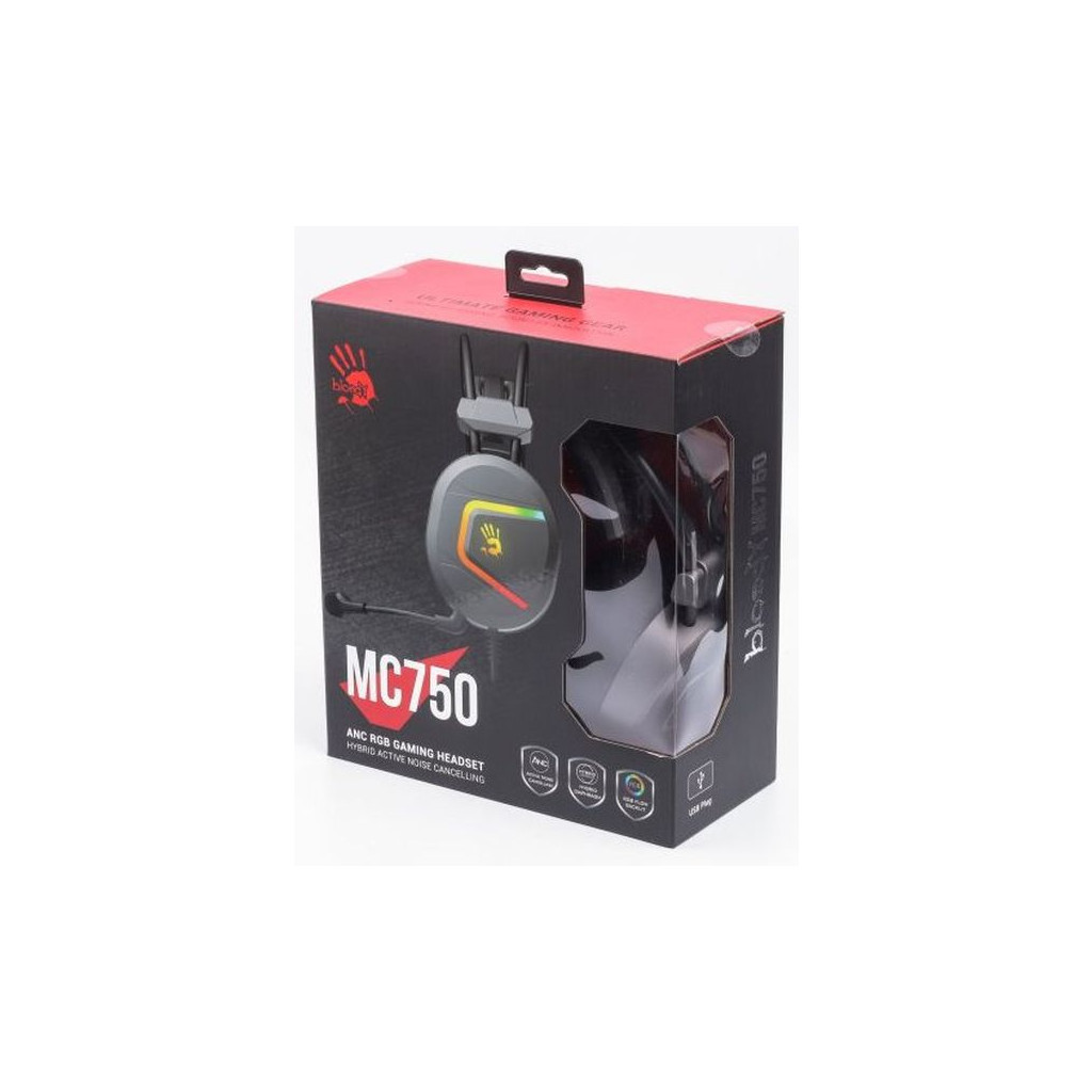 Навушники A4Tech Bloody MC750 Grey - зображення 6