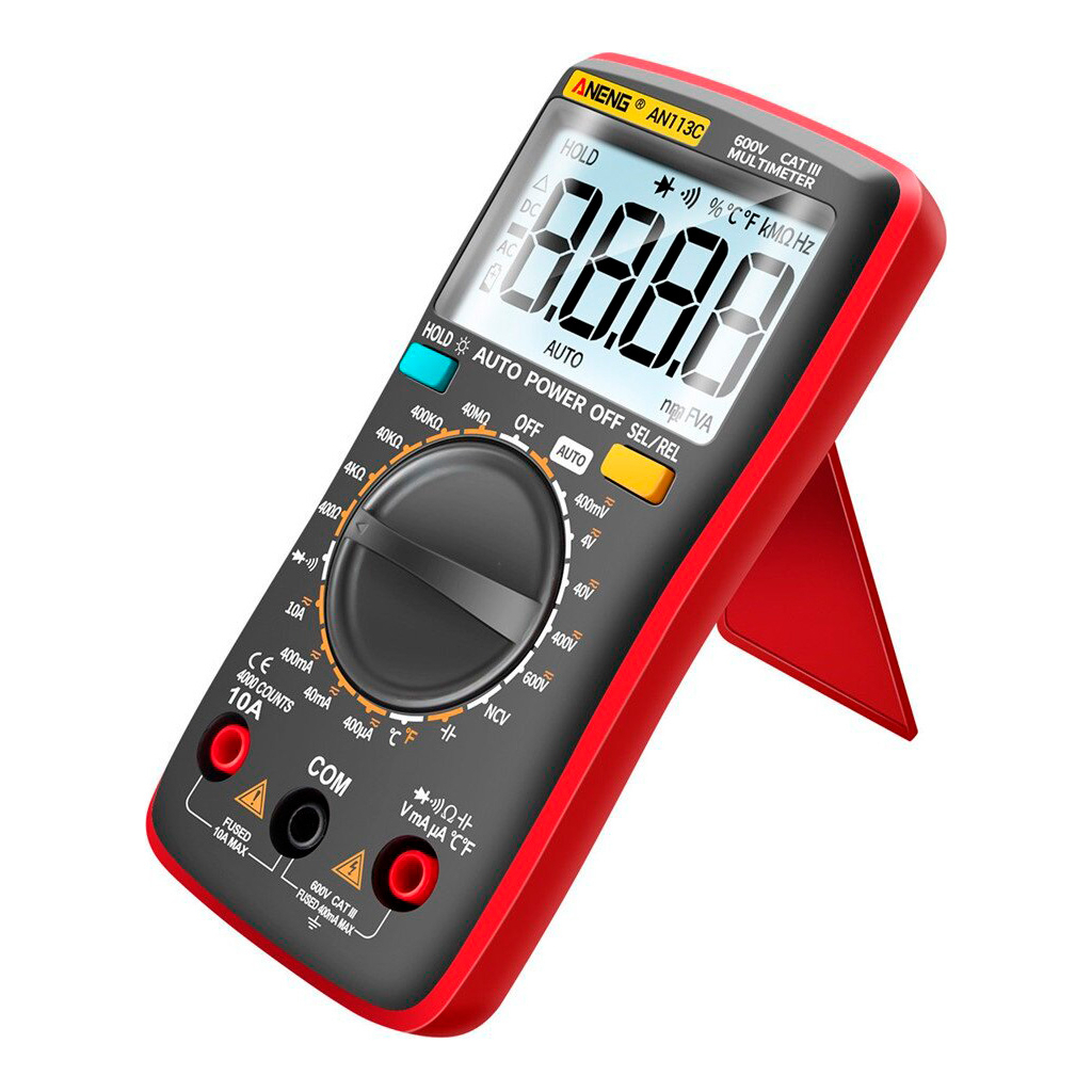 Цифровий мультиметр ANENG AN113C, V, A, R, T, C (AN113C) - зображення 2